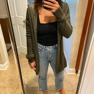 American Eagle hooded cardigan